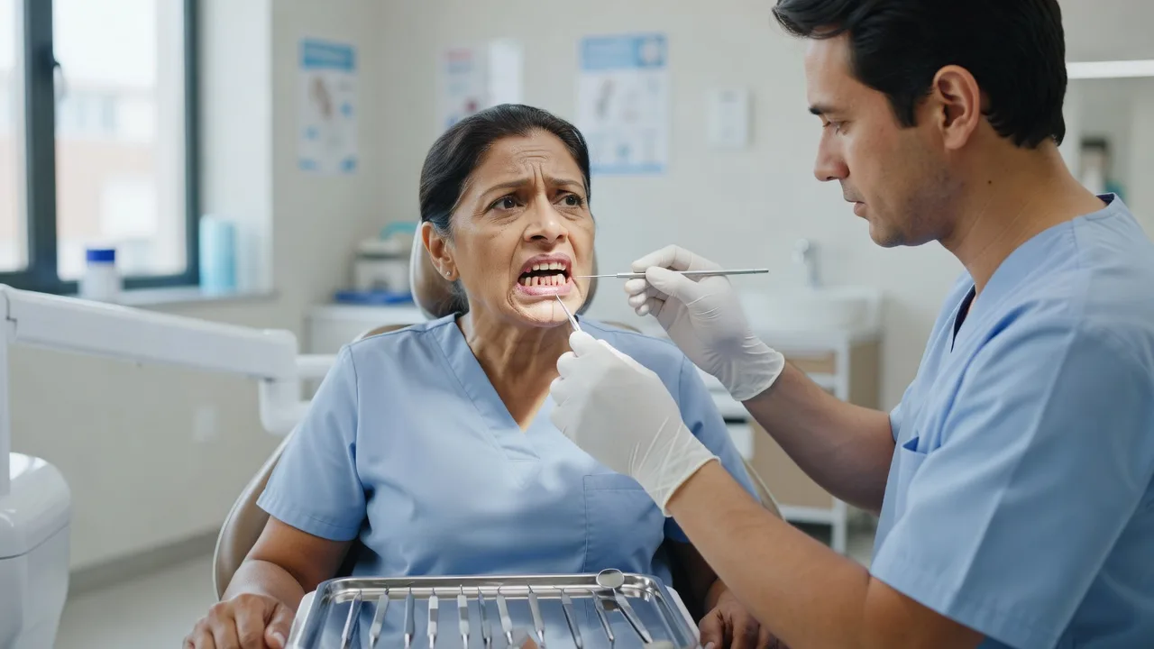 داخ کم کرنے والے مسوڑھوں کو تیزی سے — visual for منہ میں