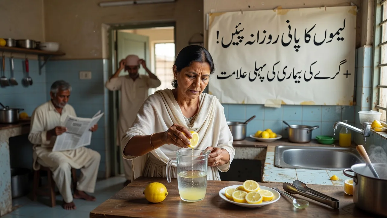 لیموں کا پانی روزانہ پئیں! + گردے کی بیماری کی پہلی علامت — visual for جسم میں